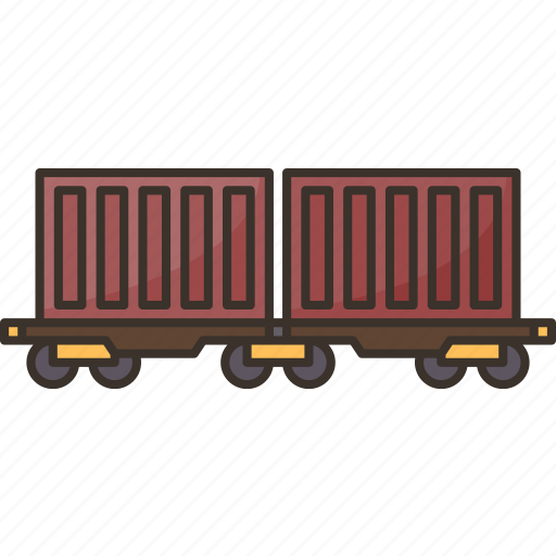 Freight, car, train, rail, cargo icon - Download on Iconfinder