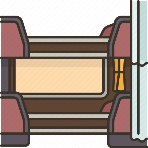 Train, bed, sleeper, interior, passenger icon - Download on Iconfinder