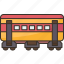 train, coach, passenger, cabin, rail 