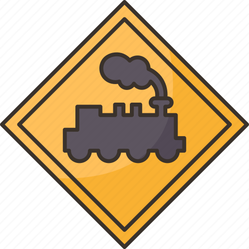 Train, sign, station, railway, caution icon - Download on Iconfinder