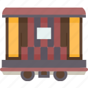 trailer, rail, trolley, transport, goods
