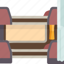 train, bed, sleeper, interior, passenger