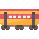 train, coach, passenger, cabin, rail
