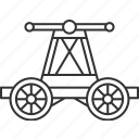 pump, trolley, cart, railway, carriage