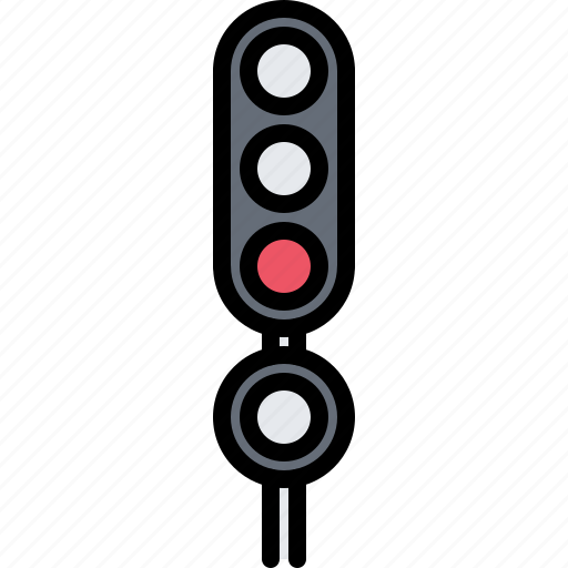 Traffic, lights, railway, station, train, metro, transport icon - Download on Iconfinder