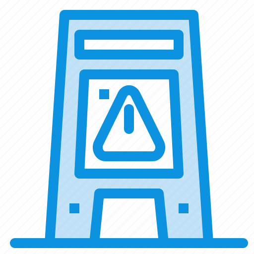 Floor, signal, signaling, warning, wet icon - Download on Iconfinder