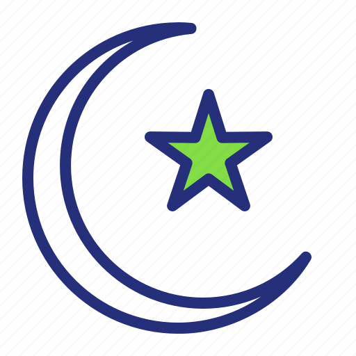 Crescent, islam, moon, star, ramadan, muslim icon - Download on Iconfinder