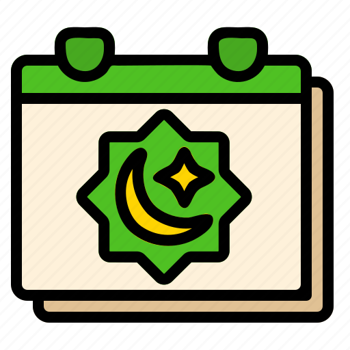 Calendar, islam, month, muslim, ramadan, ramadhan, religion icon - Download on Iconfinder