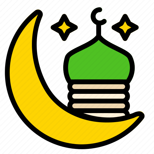 Crescent, mosque, islam, moon, muslim, night, ramadan icon - Download on Iconfinder