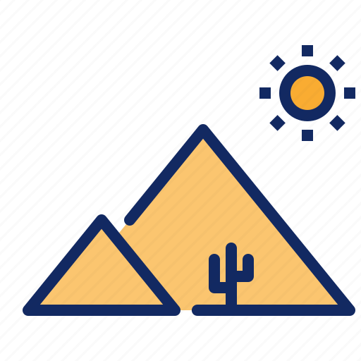 Arabian, desert, egypt, pyramid icon - Download on Iconfinder