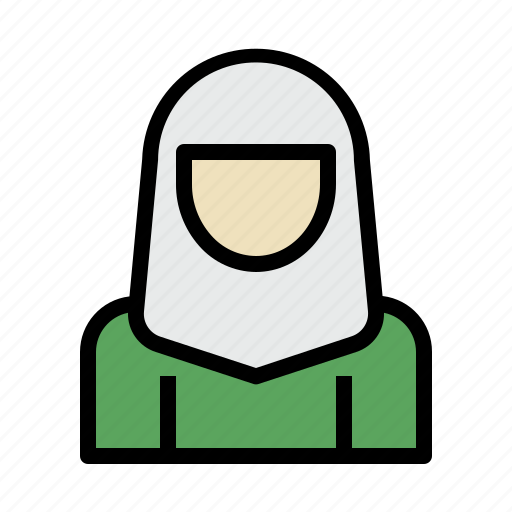 Moslem, woman, hijab, muslimah, islam icon - Download on Iconfinder