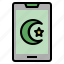 phone, application, cellular, alert, islamic 