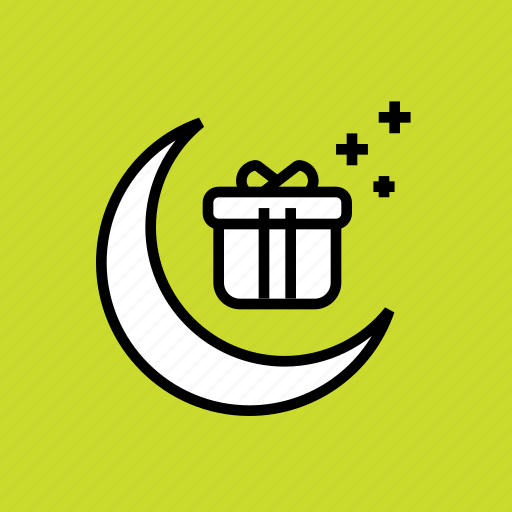 Gift, moon, present, ramadan icon - Download on Iconfinder