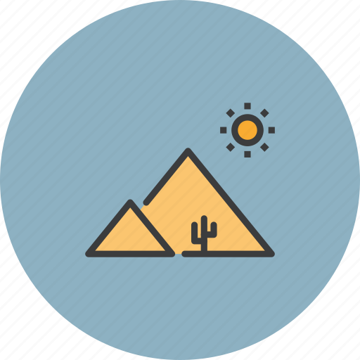 Arabia, desert, egypt, pyramid icon - Download on Iconfinder