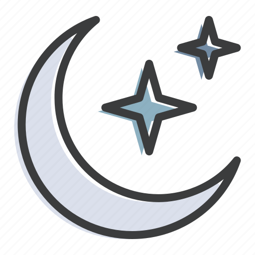 Crescent, islam, moon, star, muslim, ramadan, bakrid icon - Download on Iconfinder
