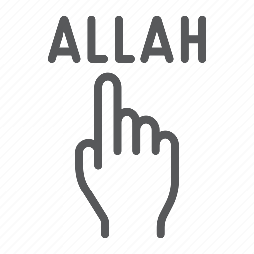 Allah, god, hand, islam, pointer, religion icon - Download on Iconfinder