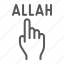 allah, god, hand, islam, pointer, religion 