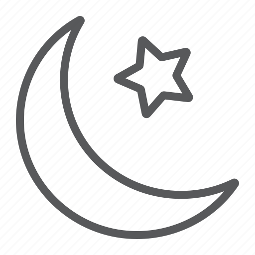 Arabic, crescent, islam, islamic, moon, star icon - Download on Iconfinder