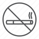 cigarette, circle, forbidden, no, prohibited, smoking