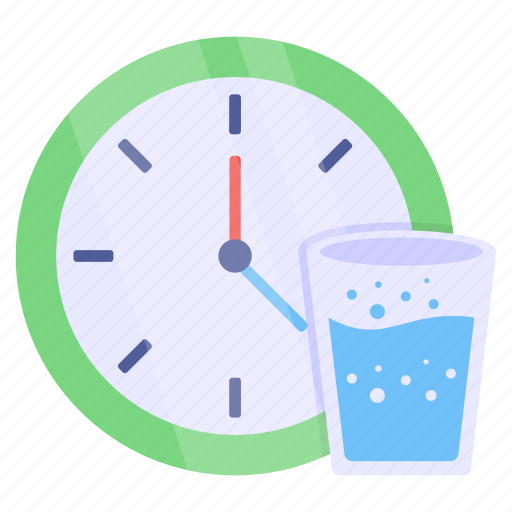 Iftar time, eating time, drinking time, clock, timepiece icon - Download on Iconfinder