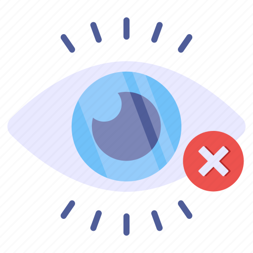No vision, no monitoring, no eye, blind, invisible icon - Download on Iconfinder