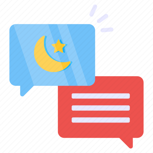 Eid chat, eid message, communication, conversation, discussion icon - Download on Iconfinder