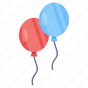 balloons, gasbags, helium balloons, party decor, decor accessory