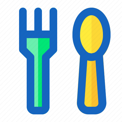 Dinner, food, fork, kitchen, restaurant, spoon, table icon - Download on Iconfinder