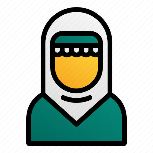 Ramadan, muslim, culture, eid, arabic, woman, avatar icon - Download on Iconfinder
