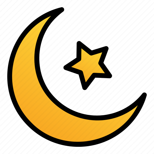 Ramadan, muslim, culture, eid, crescent, moon, star icon - Download on Iconfinder