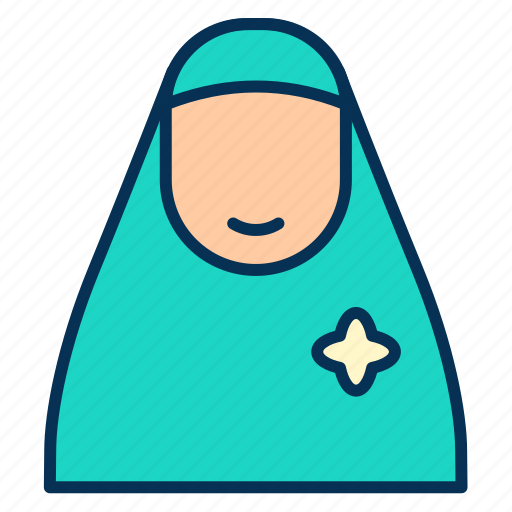 Muslimah, islam, religious, female icon - Download on Iconfinder