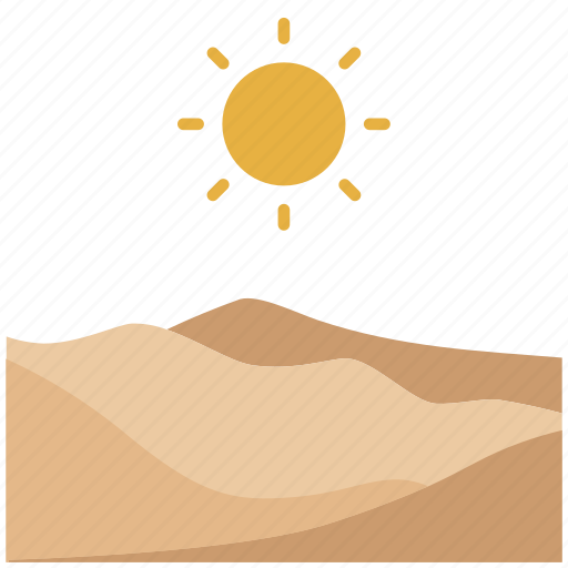 Desert, dry, dune, hot, sahara, sand, sunset icon - Download on Iconfinder