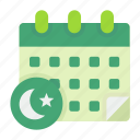calendar, ramadan, fasting, kareem, mubarak, month