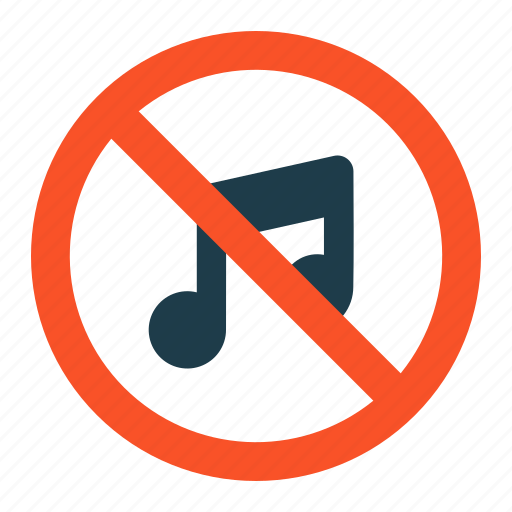 No, music, ramadan, stop, islam, forbidden icon - Download on Iconfinder