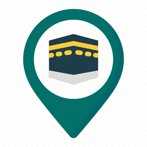 Qibla, location, kaaba, muslim, kabah, ramadan icon - Download on Iconfinder
