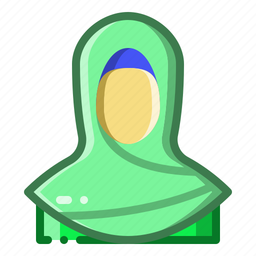 Hijab, moslem, female, people, woman icon - Download on Iconfinder