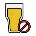 no, beer, no alcohol, no drinks, food and restaurant, alcohol prohibition, prohibition, forbidden, not allowed
