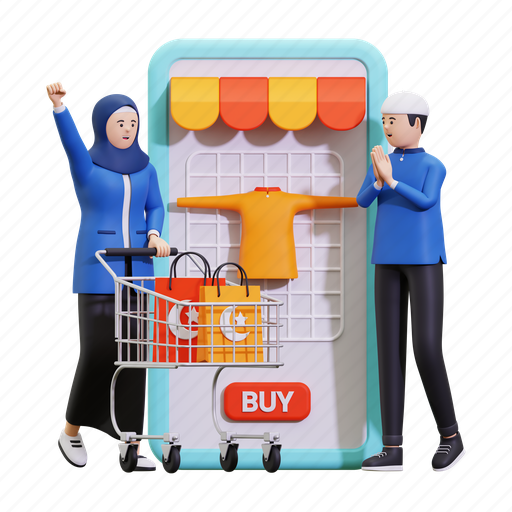 Sale, shop, shopping, discount, ecommerce, ramadan sale, online shop 3D illustration - Download on Iconfinder