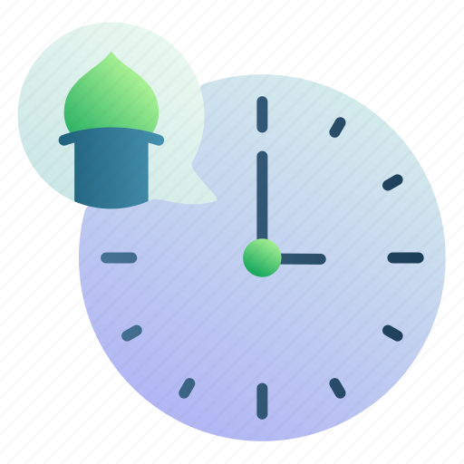 Time, call, prayer, adzan, clock icon - Download on Iconfinder