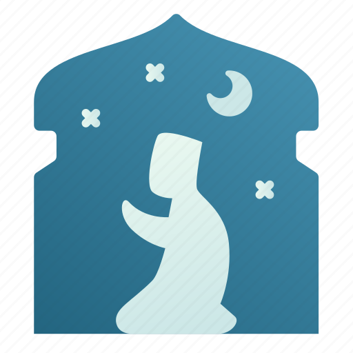 Praying, prayer, night, dawn icon - Download on Iconfinder