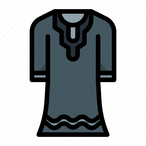 Djellaba, tunic, dress, clothing icon - Download on Iconfinder