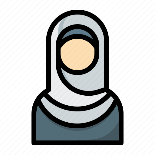 Muslim, women, hijab, avatar icon - Download on Iconfinder
