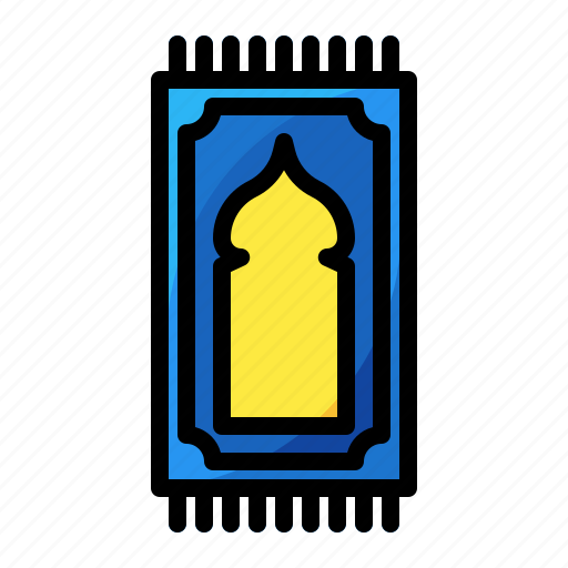 Sajadah, prayer rug, ramadan, mat icon - Download on Iconfinder