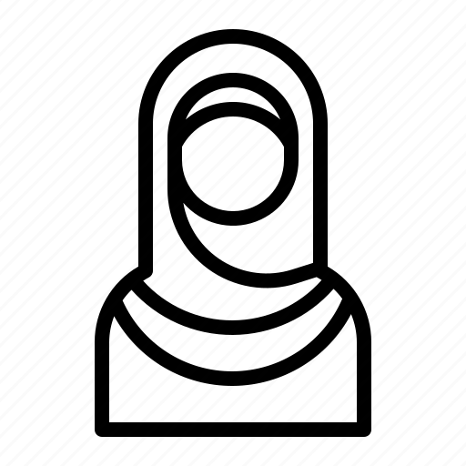 Muslim, women, hijab, user icon - Download on Iconfinder