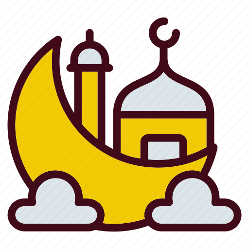 Mosque, moon, cloud, night, ramadan icon - Download on Iconfinder