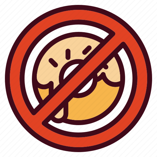 No, eat, donut, prohibited, forbidden, stop icon - Download on Iconfinder