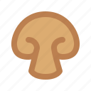 mushroom, topping, vegetable, food