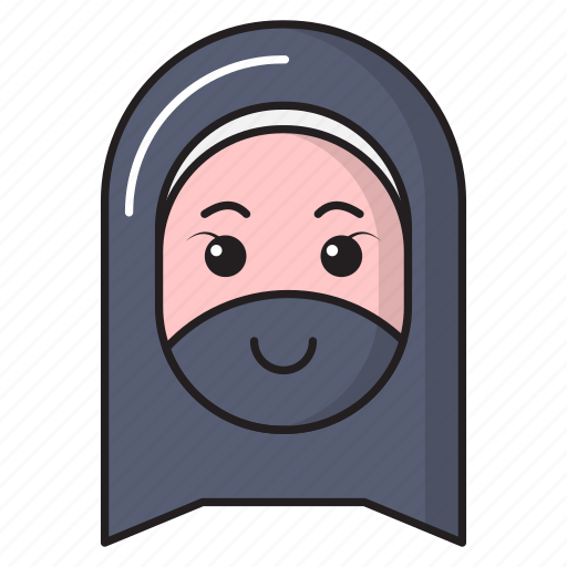 Girl, hijab, muslim, religious, women icon - Download on Iconfinder