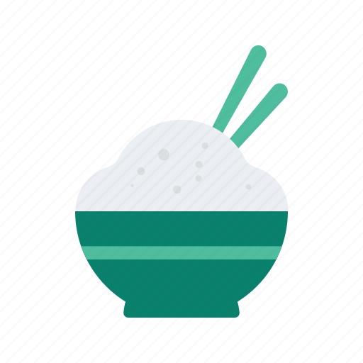 Asian, bowl, chopsticks, food, rice icon - Download on Iconfinder