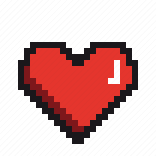 Couple, fall-in-love, heart, love, lovers, pixels, valentine icon - Download on Iconfinder